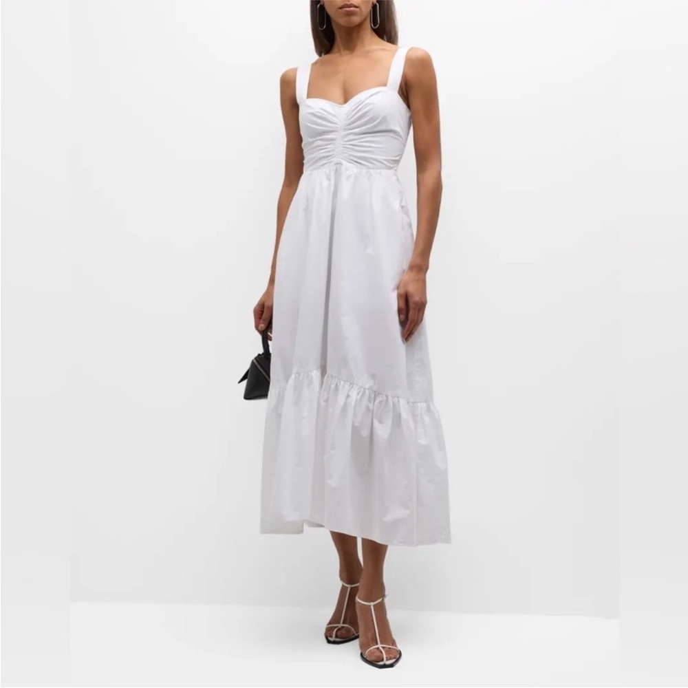 NEW NWT A.L.C Lilah II Cotton Midi white Dress, Size 0